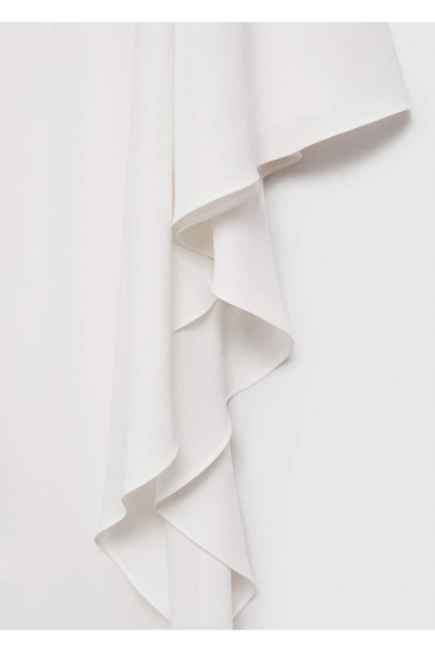 Rochie pelerina asimetrica - 5