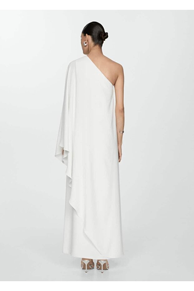 Rochie pelerina asimetrica - 4