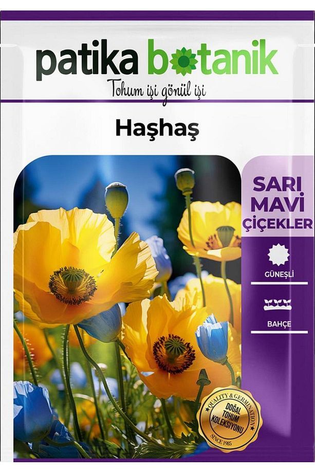 7000 Adet Haşhaş Tohumu - Sarı, Mavi Renk - 2