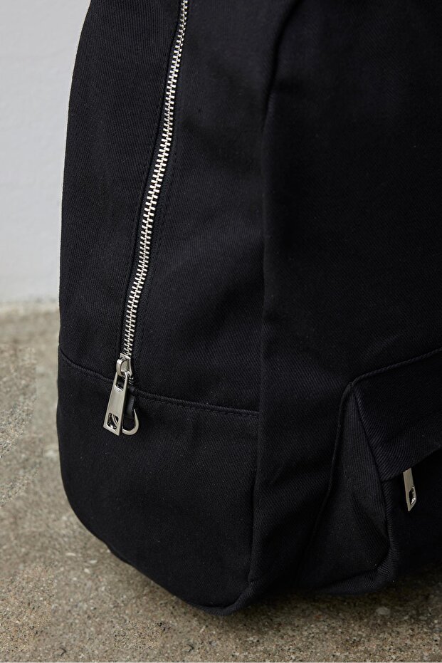 Siyah Basic Sırt Çantası - 4