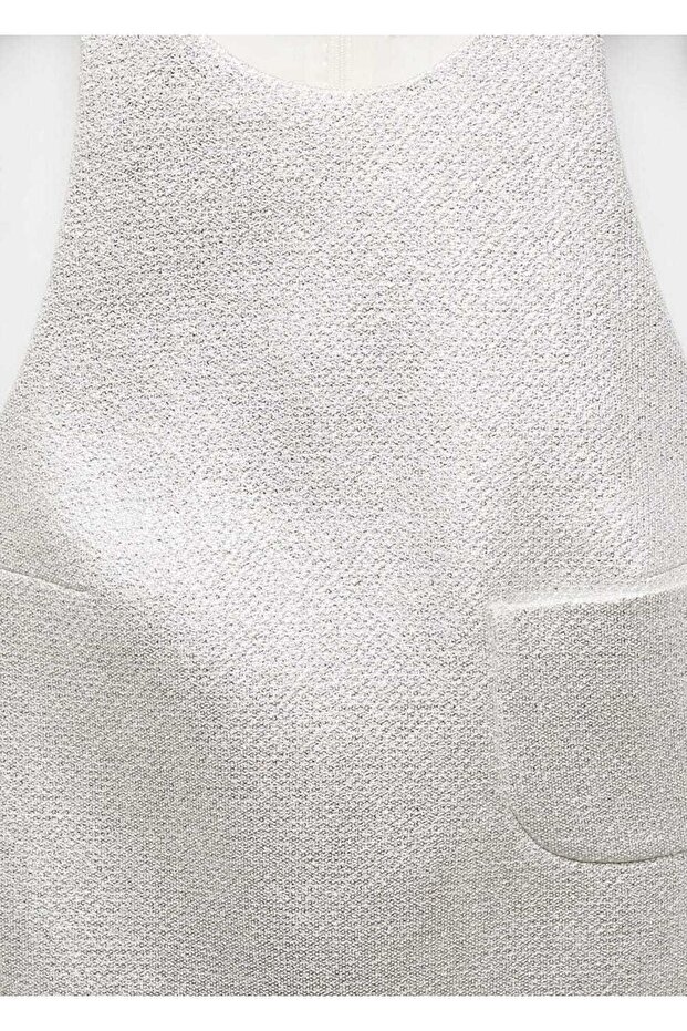 Folyo görünümlü kısa elbise - 5