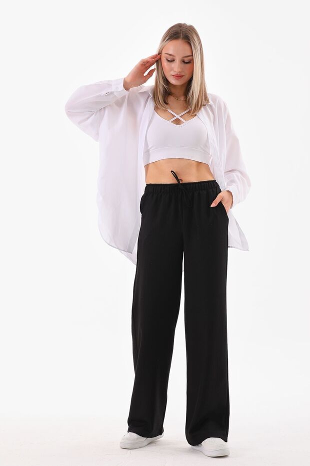 Women's Black Loose Cut Trousers
