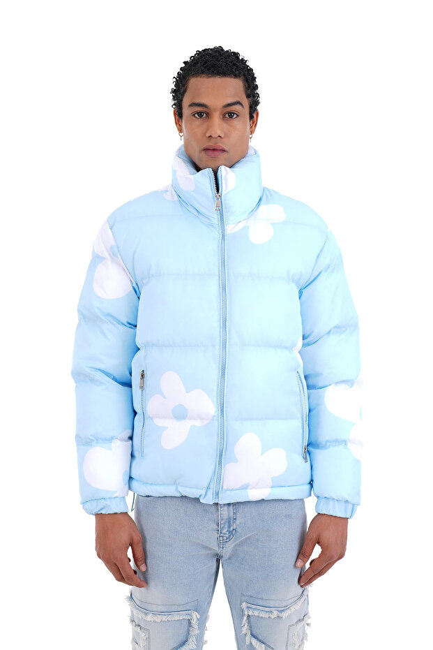 Karma Desen Şişme Mont - 4