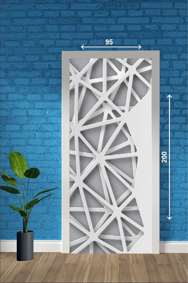 3D Baskı Kapı Yüzey Giydirme Sticer - 3