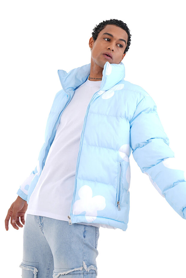 Karma Desen Şişme Mont - 1