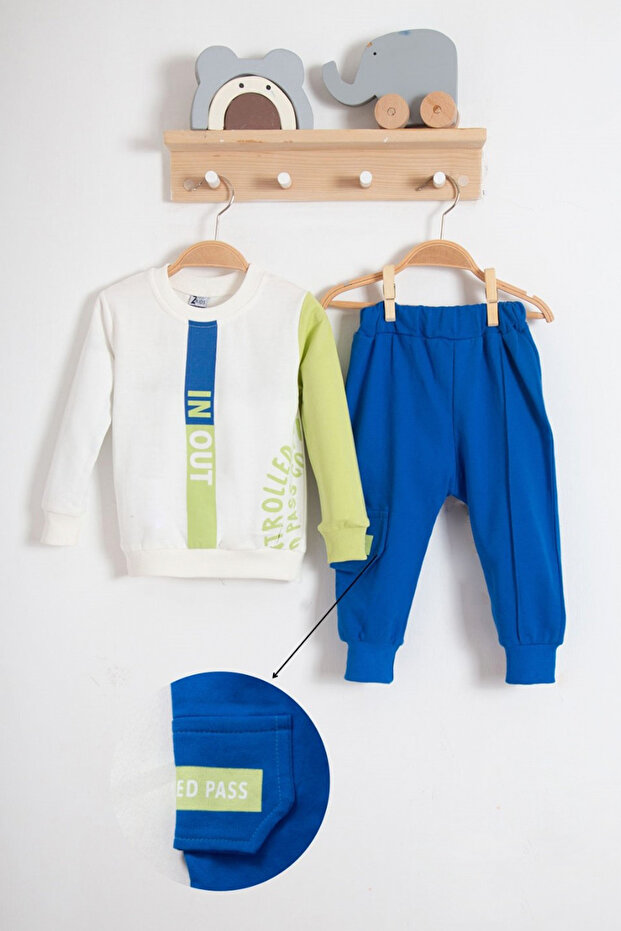 Boy's 2-Thread Double Suit with Pockets - 1