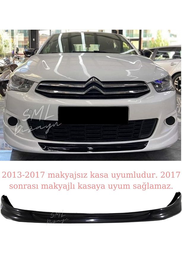 Citroen C Elysee Makyajsız Ön Ek 2013-2017 Plastik Boyasız Citröen C-elyse-elize Ön-bodykit-ek - 8