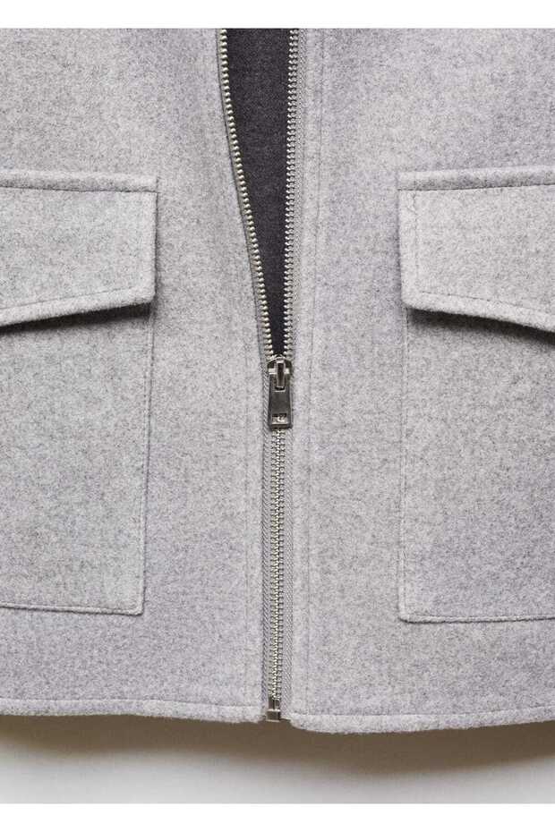 Fermuarlı cepli ceket - 6