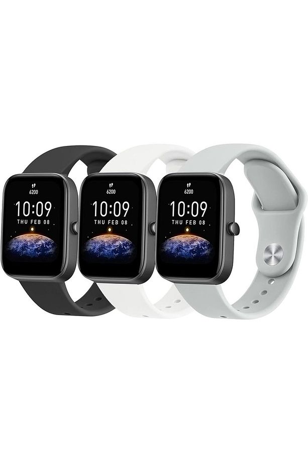 Amazfit Bip 3 / Bip 3 Pro / Bip U Pro / Bip / Bip Lite / Bip S / Bip S lite / Bip U 3'lü Kordon Seti - 1