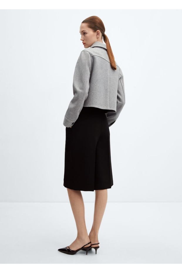 Fermuarlı cepli ceket - 4