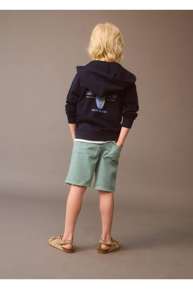 Kargo cepli bermuda şort - 5