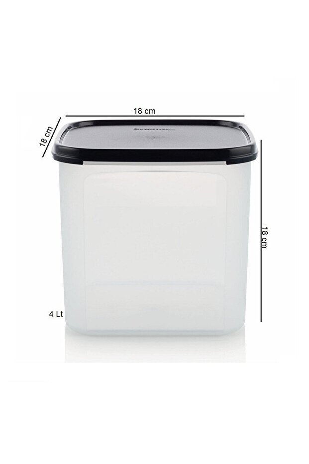 Oval Modüler 4 lt Kuru Gıda Saklama Kabı - 2
