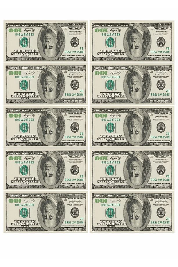 Yeşil Dolar 10 Adet Yenilebilir Pasta Süsü Kurabiye Cupcake Üzeri Şeker Hamuru Kağıt Baskısı - 3