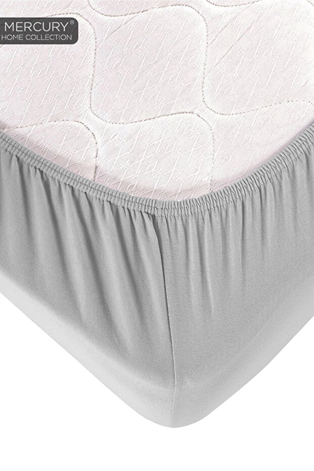 Single Cotton Bedding Set| Green-grey with Elastic Sheets| Double Sided Buttoned Duvet Cover - 5