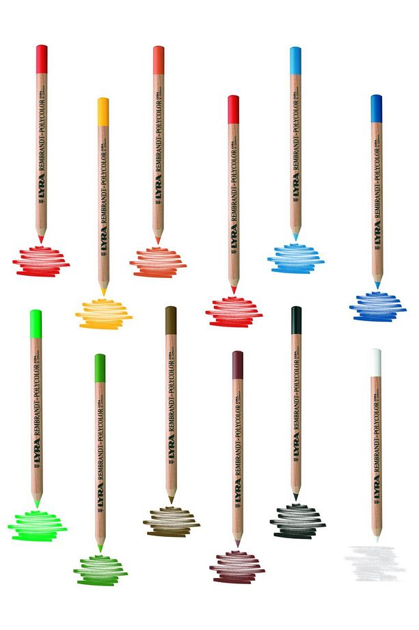 Dereceli Kurşun Kalem Seti 25x35  Duralit Masaüstü Drawing Şövale Set  Polycolor 12'li Set - 2