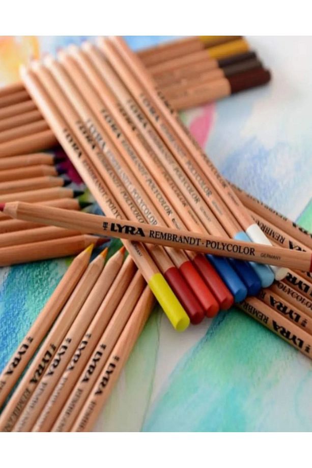 Dereceli Kurşun Kalem Seti 25x35  Duralit Masaüstü Drawing Şövale Set  Polycolor 12'li Set - 3