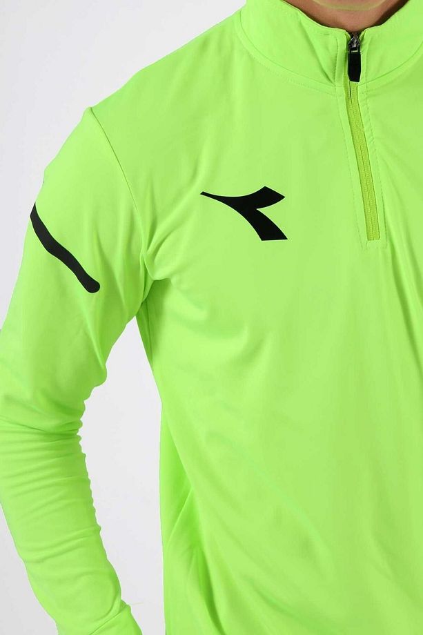 Alto Antrenman Eşofmanı Tek Üst Neon Yeşil - 4