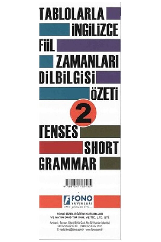 Fono English Verb Tenses and Grammar Table 2 - Collective
