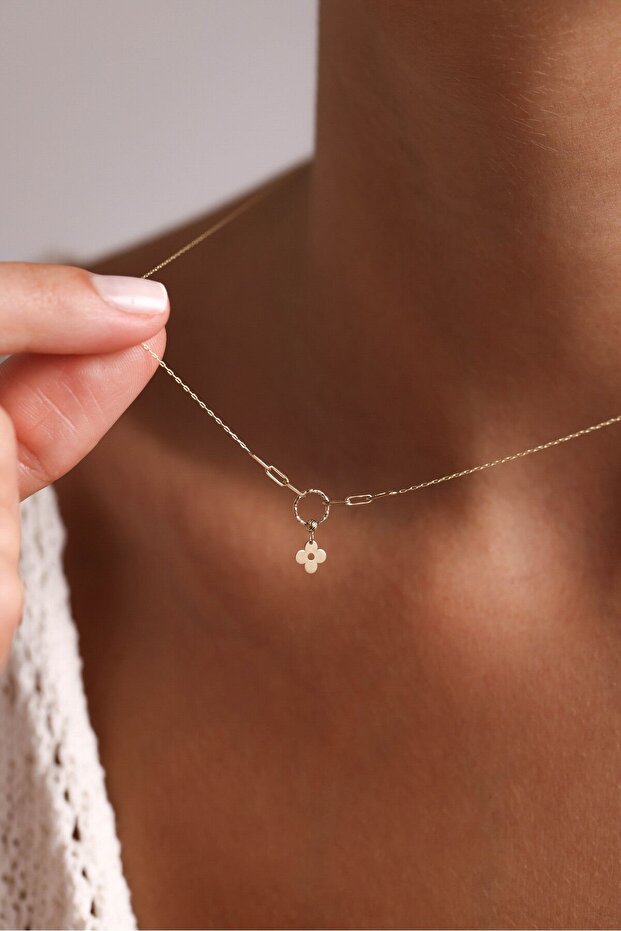 Altın Yonca Kolye - 5