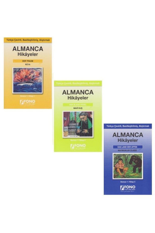Fono Almanca Türkçe Hikayeler Derece 1 ( 3 Kitap ) - 1