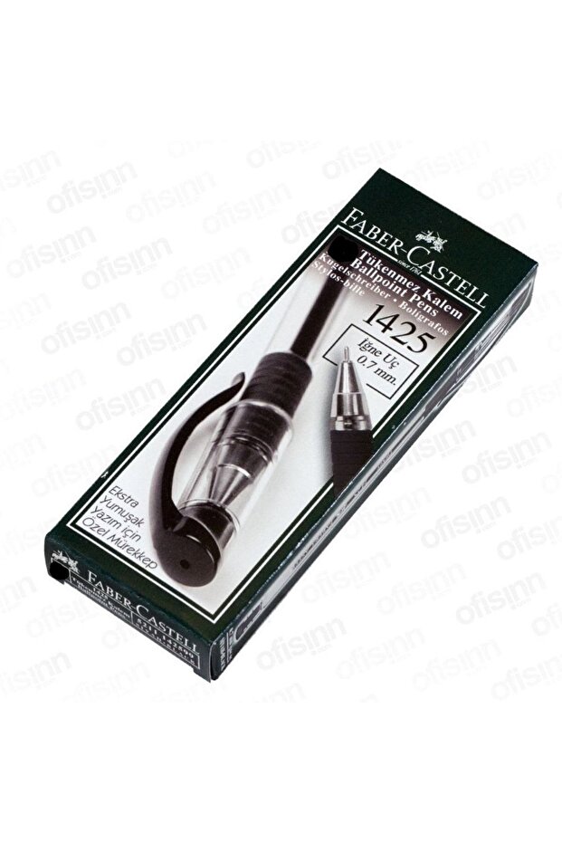 Faber-castell 50 Pieces Box 1425 Needle Point Ballpoint Pen Black5207142551