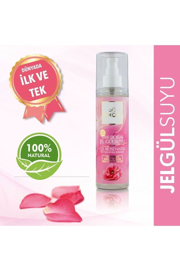 100% Natural Rose Water Gel 200 ml | Rosa Damascena Rose Water Gel Form