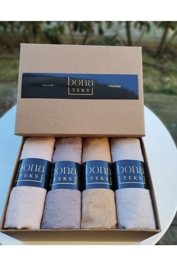 Bambu Kraş Şal Set 4 Lü - 2