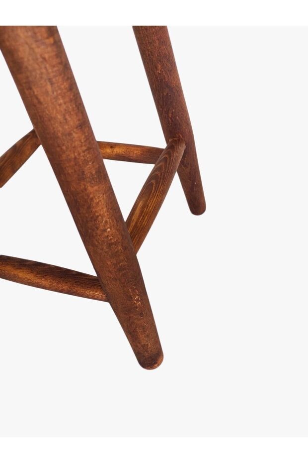 Yuvarlak Ahşap Tabure - 5