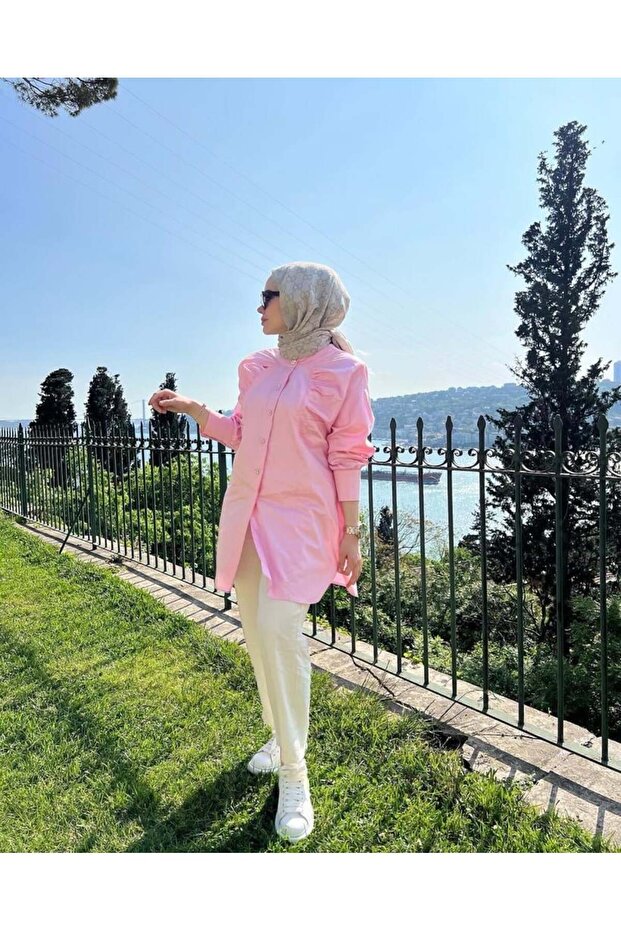 Pembe Ahu Gömlek - 4