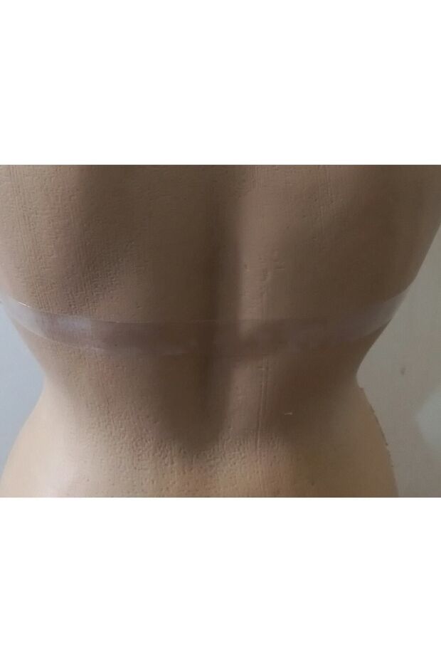حمالة صدر شفافة بدون حمالات نصف مبطنة من الخلف - 3