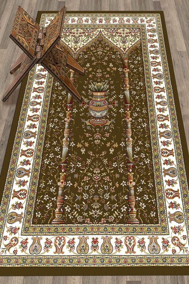 Digital Printed Washable Classic Patterned Prayer Rug 70X130
