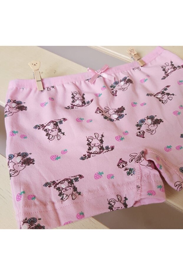 بوكسر بناتي منقوش 6 قطع - 5