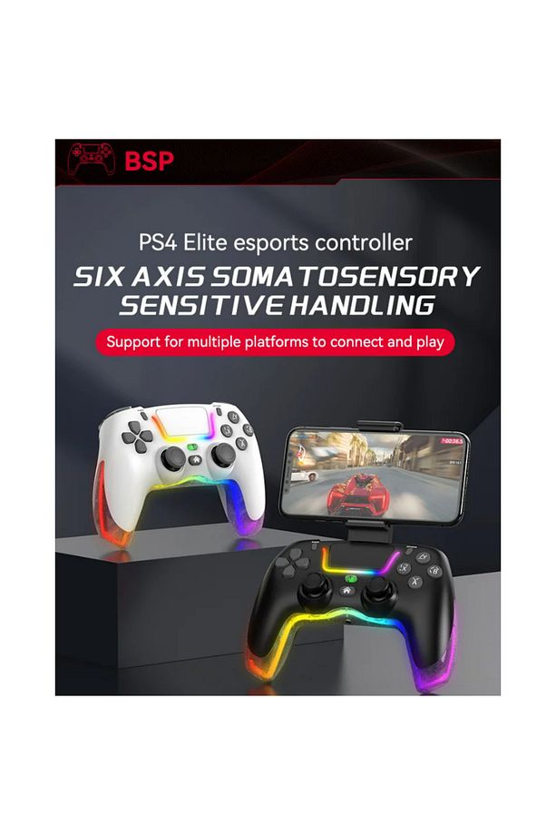 BSP- P07 Kablosuz Joystick PS4/Switch/IOS/Android/PC RGB Oyun Konsolu Joystick - 2
