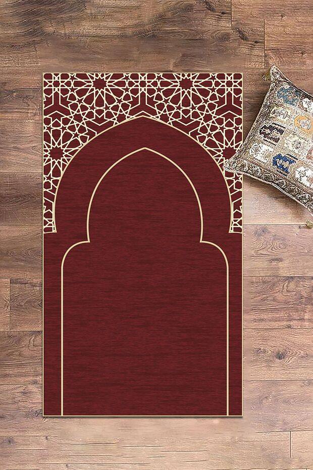 سجادة صلاة رقمية مطبوع قابلة للغسل مقاس 70x130 سم