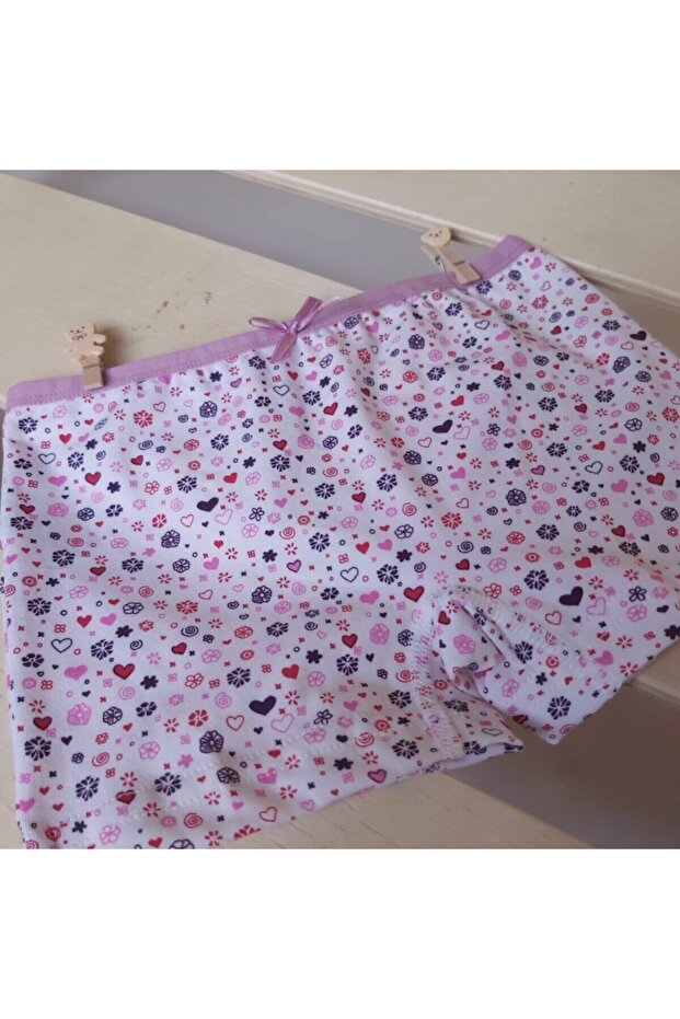 بوكسر بناتي منقوش 6 قطع - 4