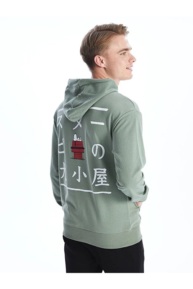XSIDE Long Sleeve Snoopy Printed Men's Hoodie
