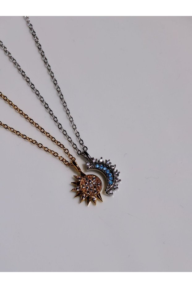 Moon and Sun Couple Necklace - Moon and Sun Couple Necklace
