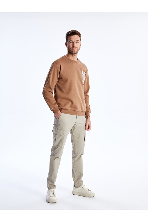 Slim Fit Gabardine Men's Chino Trousers