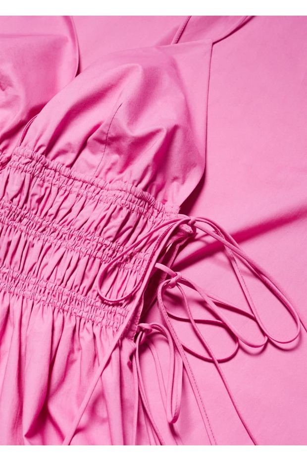 Brâu lateral, rochie din bumbac - 6