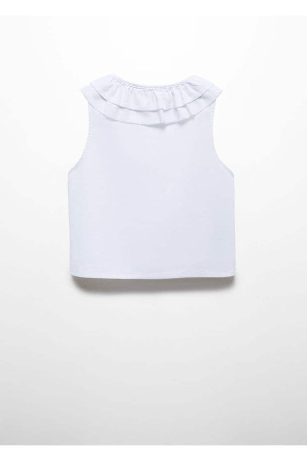 Linen Blend Button Blouse - 4