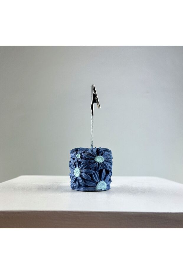 حامل ملاحظات باللون الرمادي والأزرق - 2