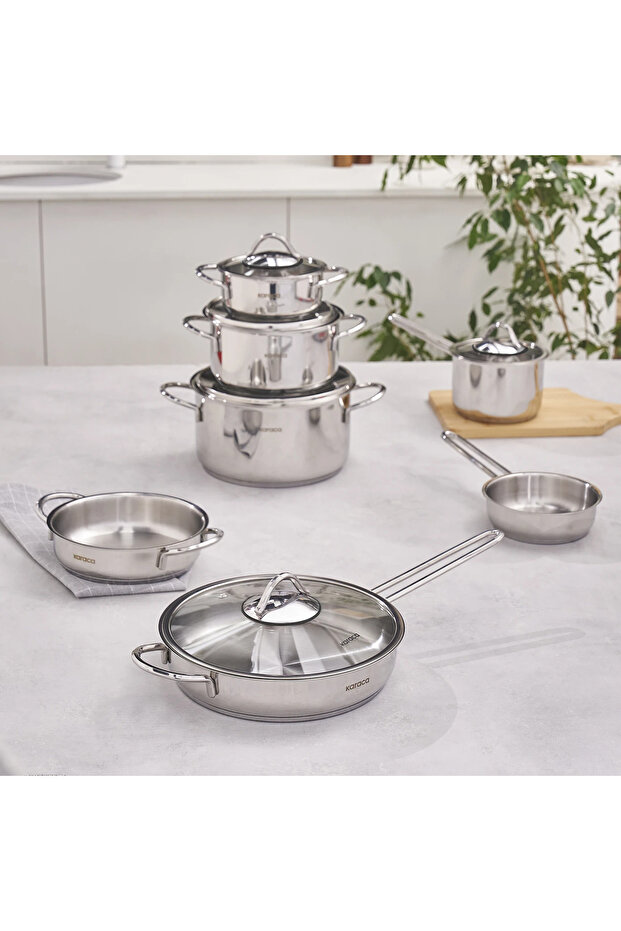 Ada 12 Parça Çelik Tencere Seti V2 - 1
