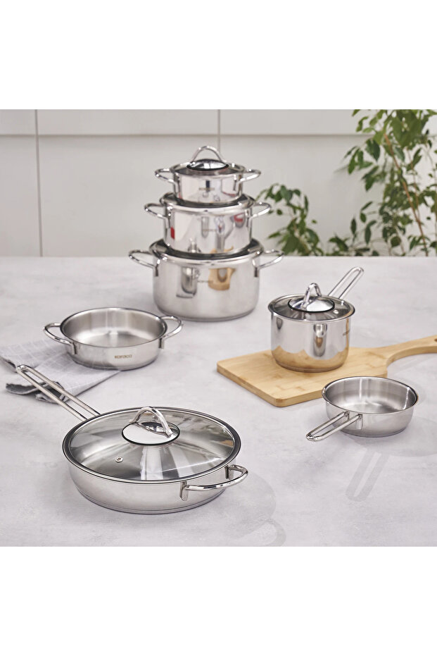 Ada 12 Parça Çelik Tencere Seti V2 - 3