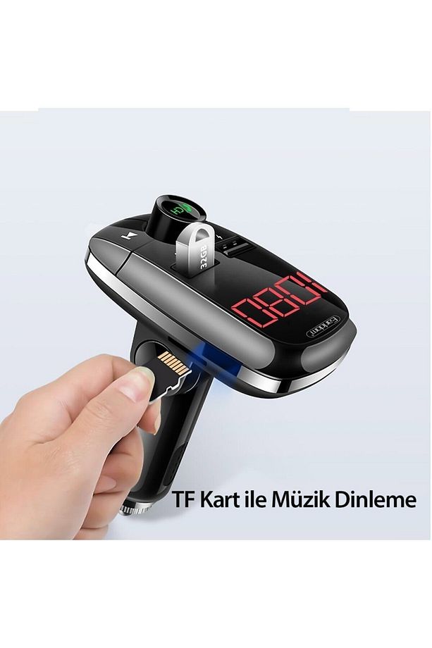 Bluetooth Usb3.0 Hızlı Şarj Fm Transmitter Araç Çakmaklık Şarj Aleti - 2