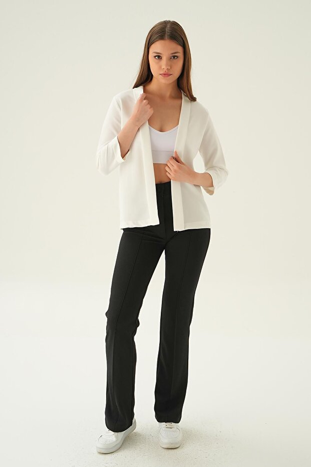 Ecru 6382-1 Model Sleeve Folded Jacket - 2