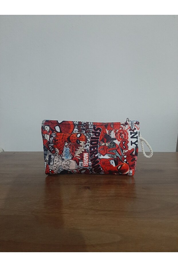 spider ma-superhero patterned design pen holder - makeup bag