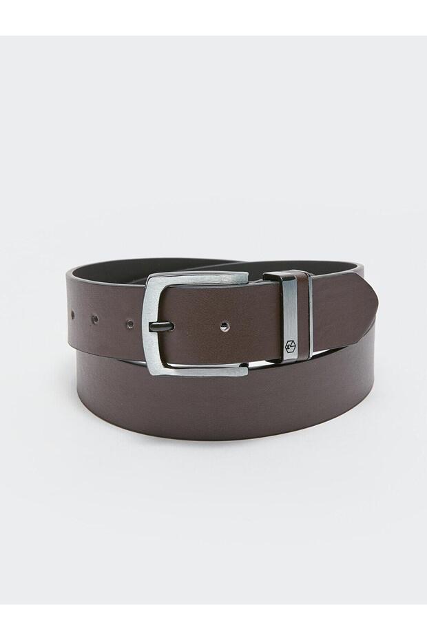 Lcw Accessories Brown Leather Look Men's Belt (W3)