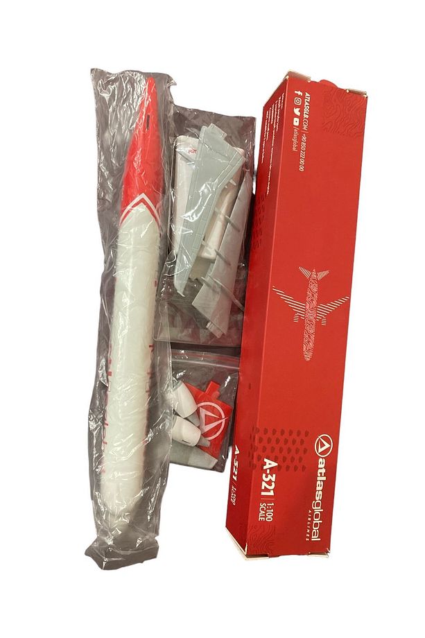Maket Uçak Lisanslı - A321 1:100 Model Mika Uçak 44 Cm - 4