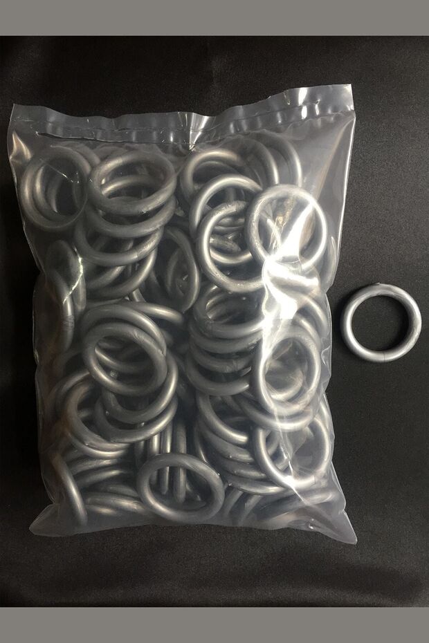 Rustic Curtain Ring Silver/Metallic Color - 100 Pieces