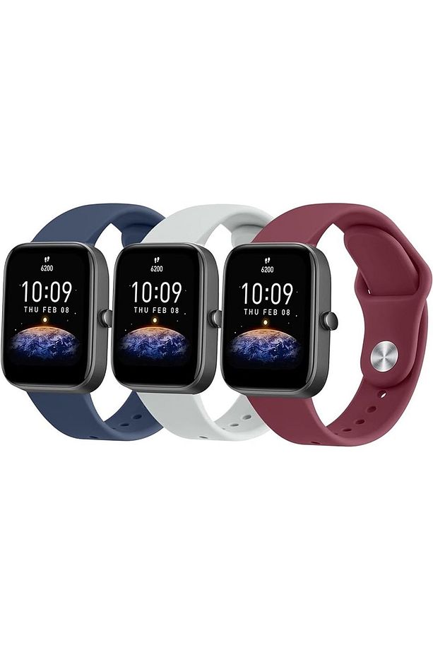 Amazfit Bip 3 / Bip 3 Pro / Bip U Pro / Bip / Bip Lite / Bip S / Bip S lite / Bip U 3'lü Kordon Seti - 1